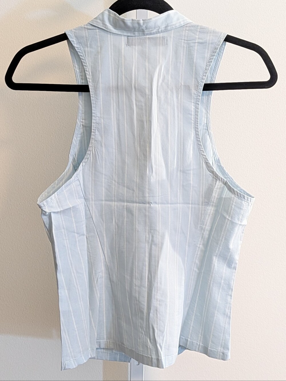 NWT Urban Outfitters Sleeveless Collared Top - Into the Gap (Light Blue) - Picture 5 of 5